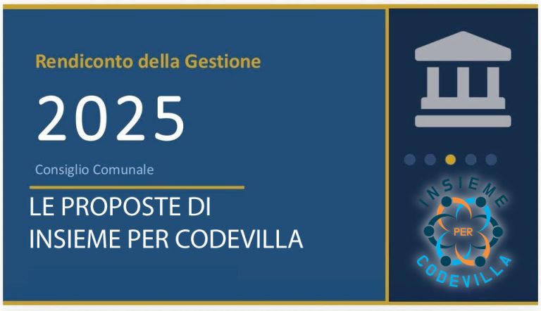 Copertina dell'articolo su rendiconto 2025 del Comune di Codevilla